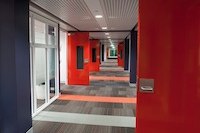 New Chiro facility corridor. Photo by Effy Alexakis, Photowrite.